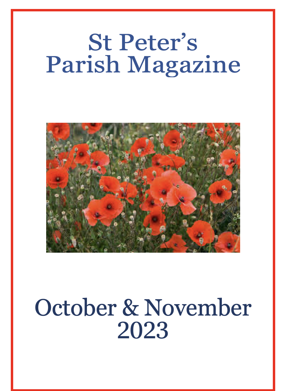 October & November Parish Magazine
